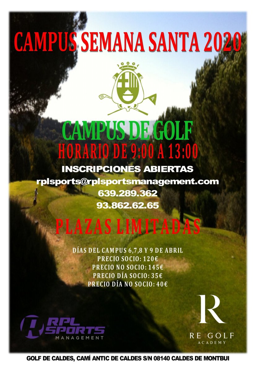 golfcaldes's tweet photo. #⛳ esta Semana Santa centrate en tu Juego https://t.co/Ibs2dlXl9l
