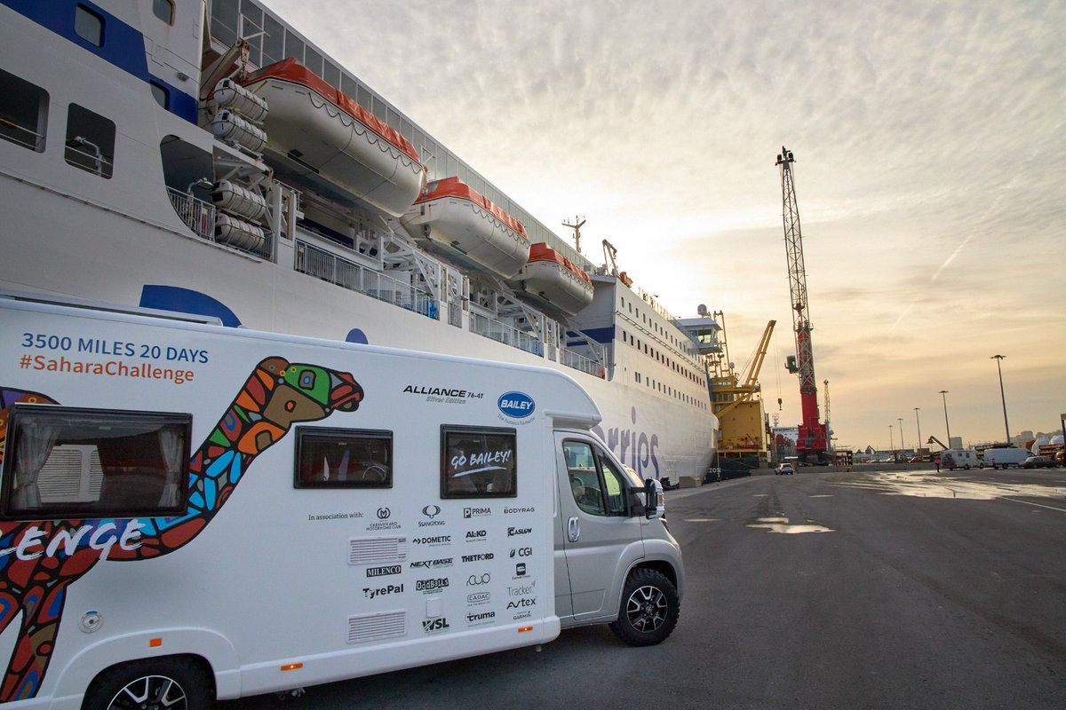 After docking in Bilbao, our crew have hit the road and set their sights on the city! All that's left is to explore glorious Bilbao, first up... the Guggenheim museum 1️⃣ #SaharaChallenge #GoBailey