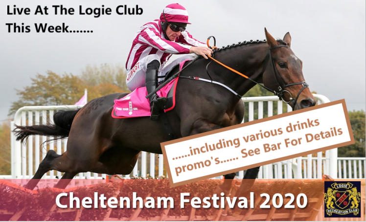 ClubLogie's tweet photo. This week, the Logie is open, ALL DAY Tuesday, Wednesday, and Thursday, with the Bar showing all of the live action from the Cheltenham Festival.

AND there is also 20 pence of all draught beers, 20 pence of bottled beers, and 20 pence of all spirits. https://t.co/AS2HZllcTg