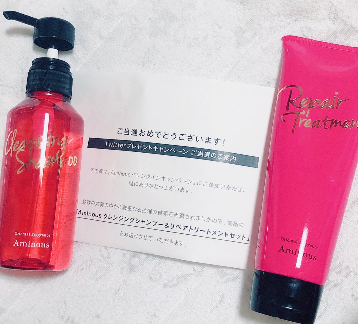 24cyocyo24's tweet photo. Aminous(@Aminous_CB)様より
当選品のAminousセット
♡クレンジングシャンプー
♡リペアトリートメント
が届きました🧴🎀

ピンクの可愛いパッケージ👀💕
お風呂場の生活感を出したくない人もいると思いますが詰替えが必要ないくらい可愛いパッケージです💗

#Amimous
#アミナス
#ちょちょの頂き物
⬇️ https://t.co/0x55AhDm2Z