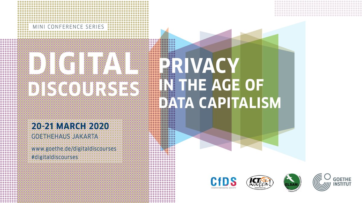 <a href="/internetsehat/">Internet Sehat</a> dalam rangkaian program #DigitalDiscourses akan memberikan sebuah lokakarya yang akan membahas mengenai langkah-demi-langkah mengenai setelan privasi dan keamanan pada gawai dengan struktur Merah-Kuning-Hijau.

Info lengkap dan pendaftaran: goethe.de/digitaldiscour…