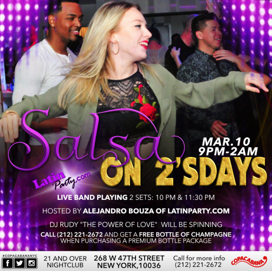 CopacabanaNYC's tweet photo. Rooftop Salsa Party every Tuesday at the Copacabana Times Square.
Online tickets and VIP Packages available here: https://t.co/807v0SoXwA https://t.co/1usFk8UXmg