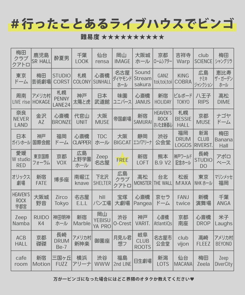 ライブハウス武道館へようこそ
