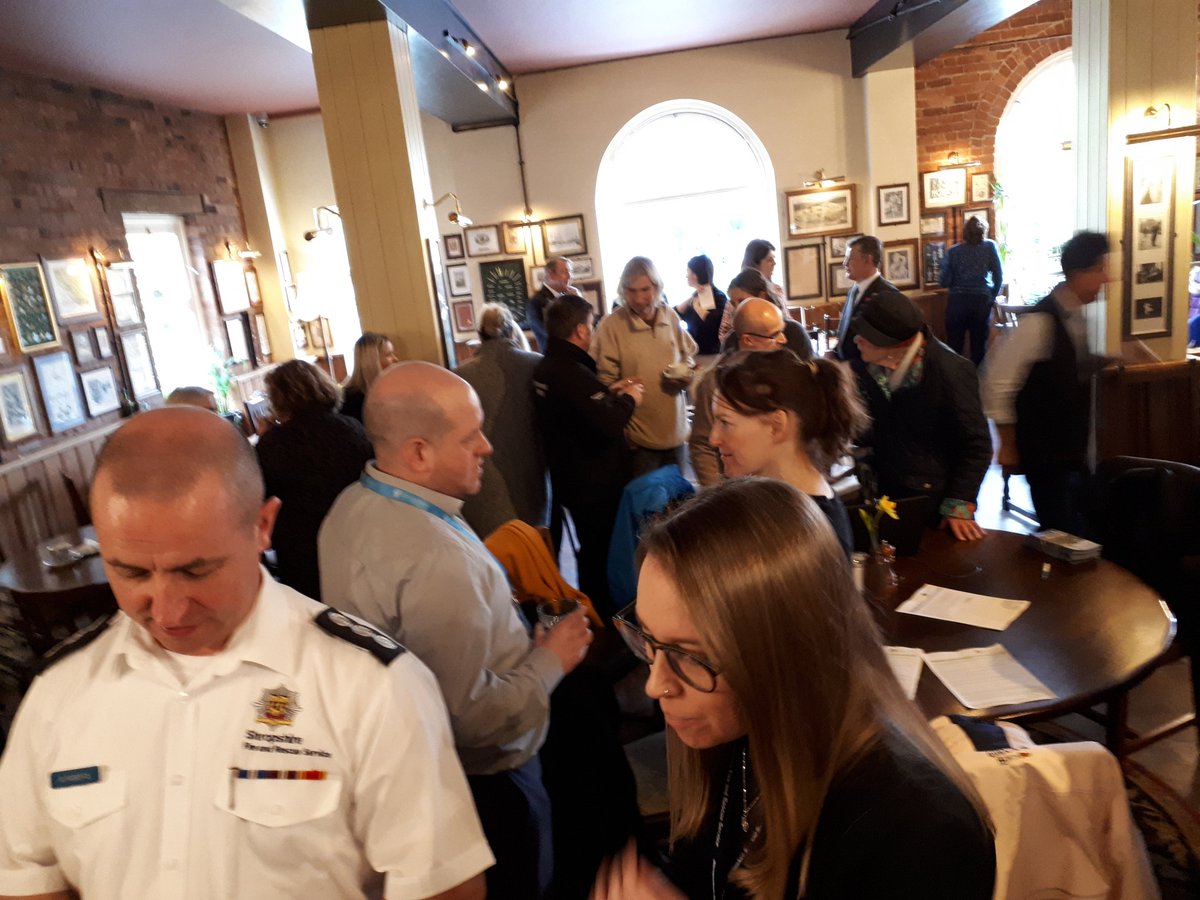 ShrewsburyCops's tweet photo. Thank you to Amelia Lear for organising the Flood Business Support coffee morning this morning. Also thanks to  @armoury_pub for refreshments and yummy cake. So much support for eachother.  #LetsKeepWorkingTogether @InspShrewsbury @GrahamMonitor  @ShrewsburyBID  @ShrewsburyTC https://t.co/PGZfeHbPsE