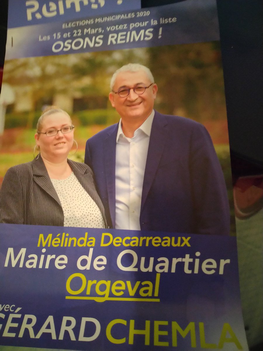 DecarreauxMlin1's tweet photo. Osez vous faire entendre , Osons Reims ENSEMBLE !!!!! https://t.co/9hnBZDLr9W