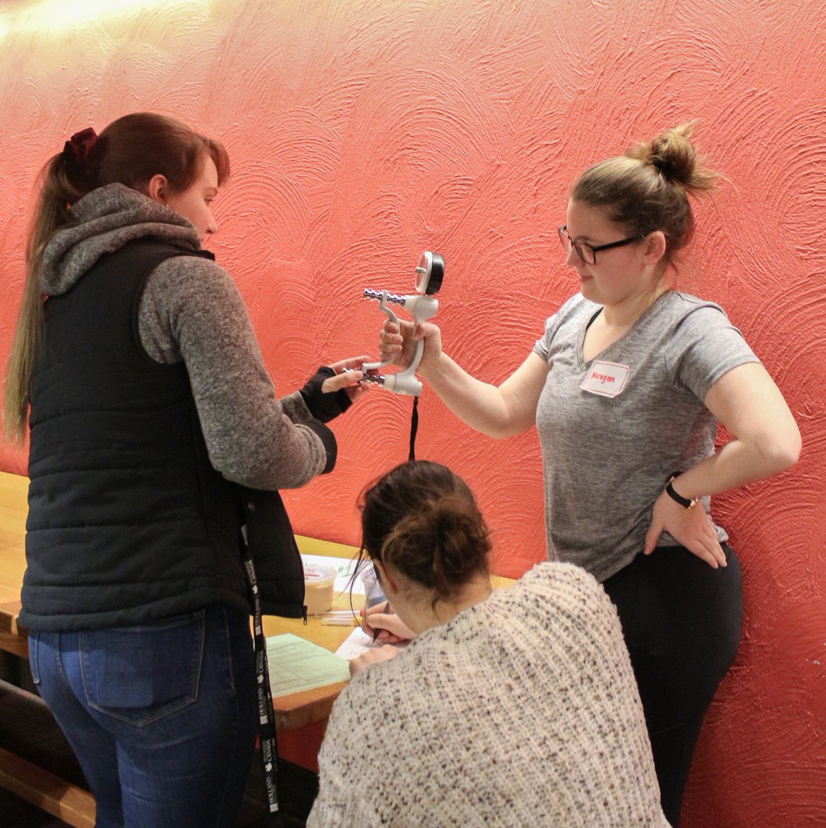 hollandcollege's tweet photo. Students in the PN &amp; OTA/PTA programs work together in a unique combined class on arthritis care, where the Instructors that have formed a Professional Learning Community. 

This is a great example of programs working together in an effort to better understand each other's scope! https://t.co/3OJRR6ntWV