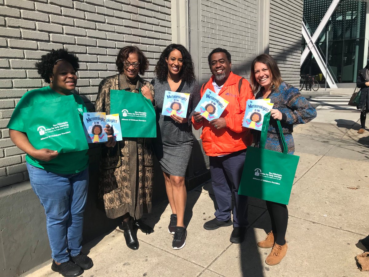 From <a href="/westphillyAFEL/">AFEL has moved!</a>: "Thank you Brittney Shipp for dropping off your children’s book The Meteorologist In Me Children's Book for AFEL’s Book Depot!" #afel