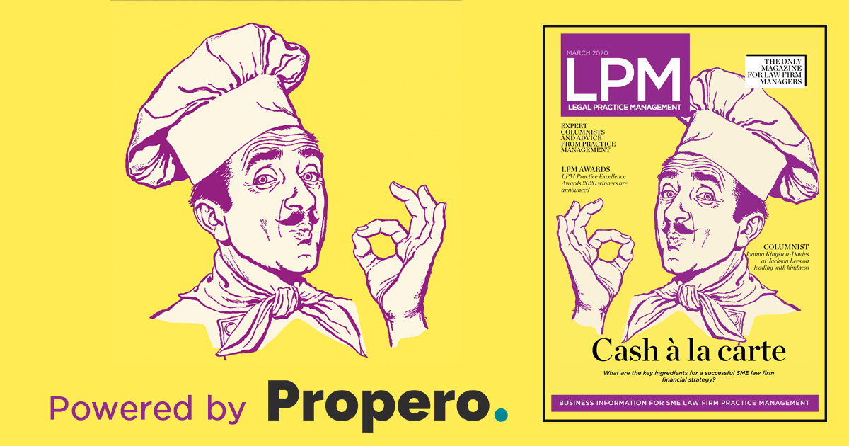 ProperoUK's tweet photo. Our managing partner @MaudMR is featured in this month's @LPMmag magazine! Head to page 26 to read Maud's insights on the importance of good marketing and compliance #Propero https://t.co/3OCzus7sLD