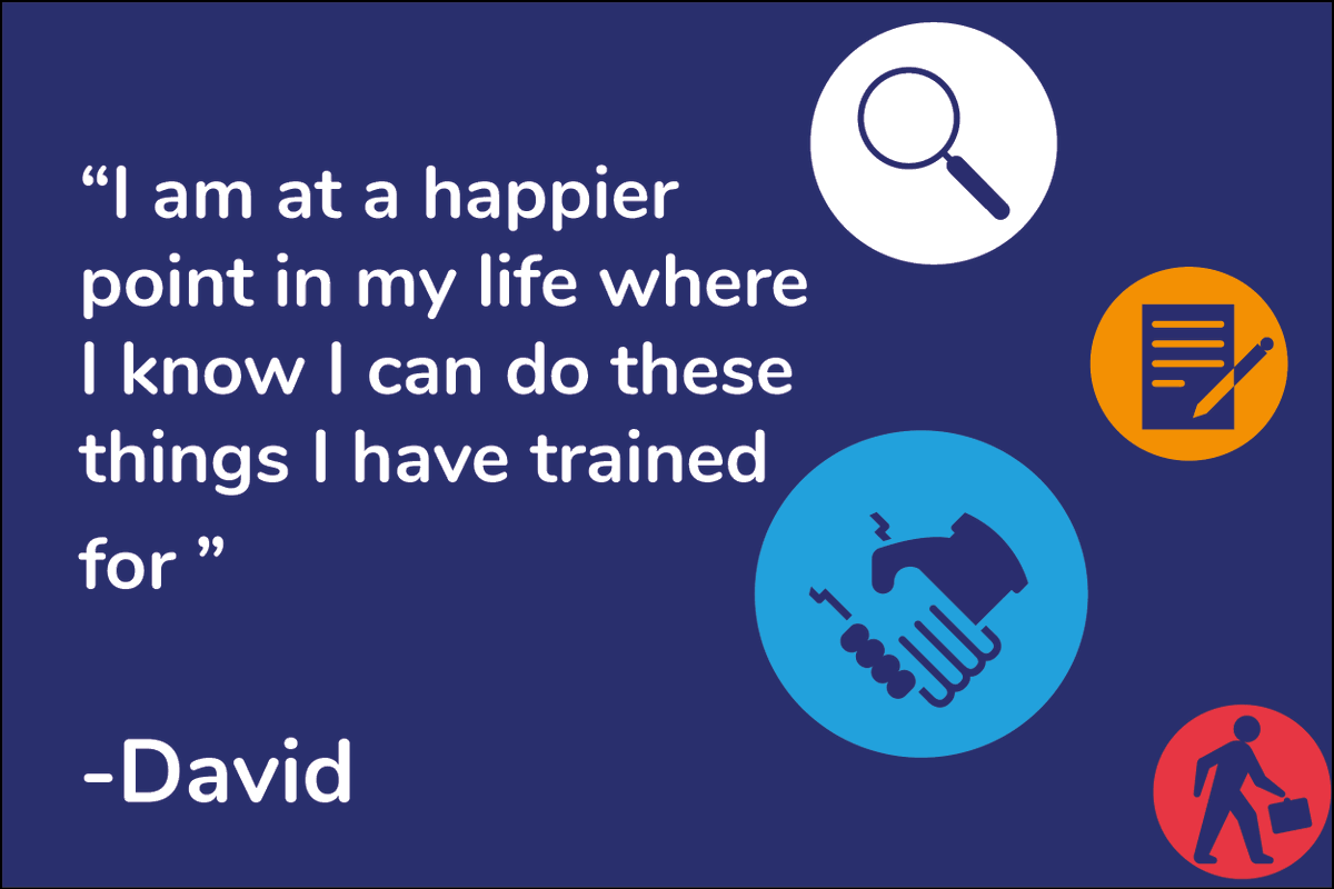 WorkRoutes's tweet photo. When David joined Work Routes Stevenage he lacked confidence and suffered with depression. 

David wanted to become a door supervisor so attended training at Harlow College to gain his SIA license. Since then David has been working as a security officer for over 6 months! https://t.co/zi2QmQfG1O