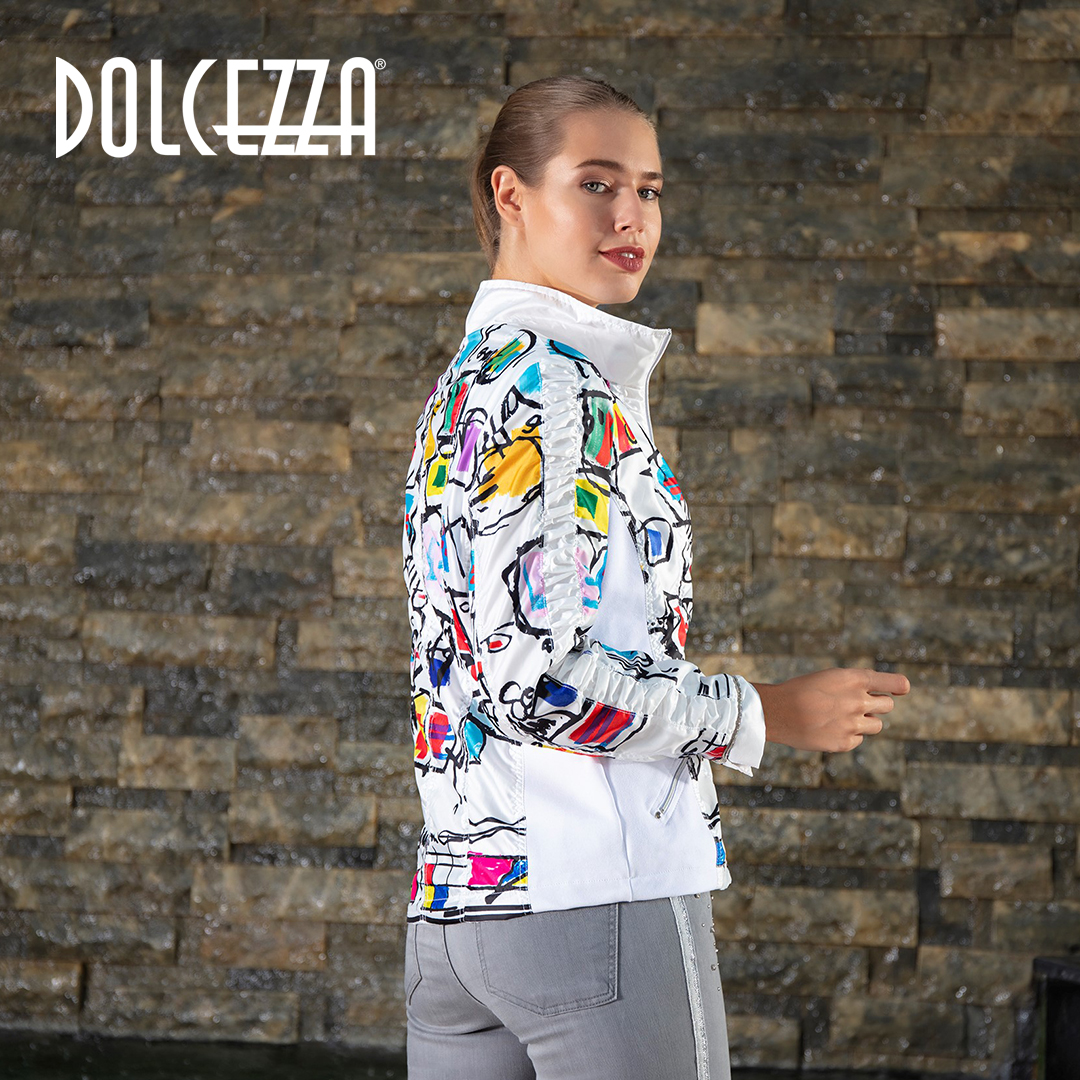 DolcezzaMtl's tweet photo. A spring coat never looked so fresh! “Étagère” artwork by Luc Villard of France. Now available in stores. Find a location near you: https://t.co/wZFRWVseXQ #DolcezzaMania #DolcezzaMontreal #Dolcezza #Spring2020 #ArtToWear https://t.co/5JArzku9R2