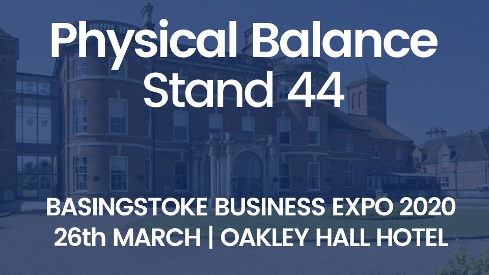 BasingstokeExpo's tweet image. Come and see @PhysicalBalance at the @BasingstokeExpo on Thursday 26th March at @oakleyhall on stand 44.

@PhysicalBalance offer Osteopathy, Sports/Remedial Massage, Podiatry &amp;amp; Foot Health, DSE assessments.

Event details: b2bexpos.co.uk/event/basingst…

#BasingstokeExpo