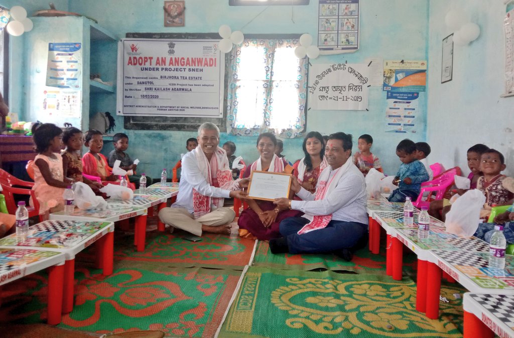BongaigaonSbp's tweet photo. As part of #PoshanPakhwada2020 , Shri Phani Bhushan Choudhury, Hon'ble Minister, Food and Civil Supplies, Govt of Assam, launched Adopt an Anganwadi initiative, under Project Sneh, an initiative by District Administration #Bongaigaon, today
@POSHAN_Official @SPreraks @PoshanAssam https://t.co/q4PJn7ujJO
