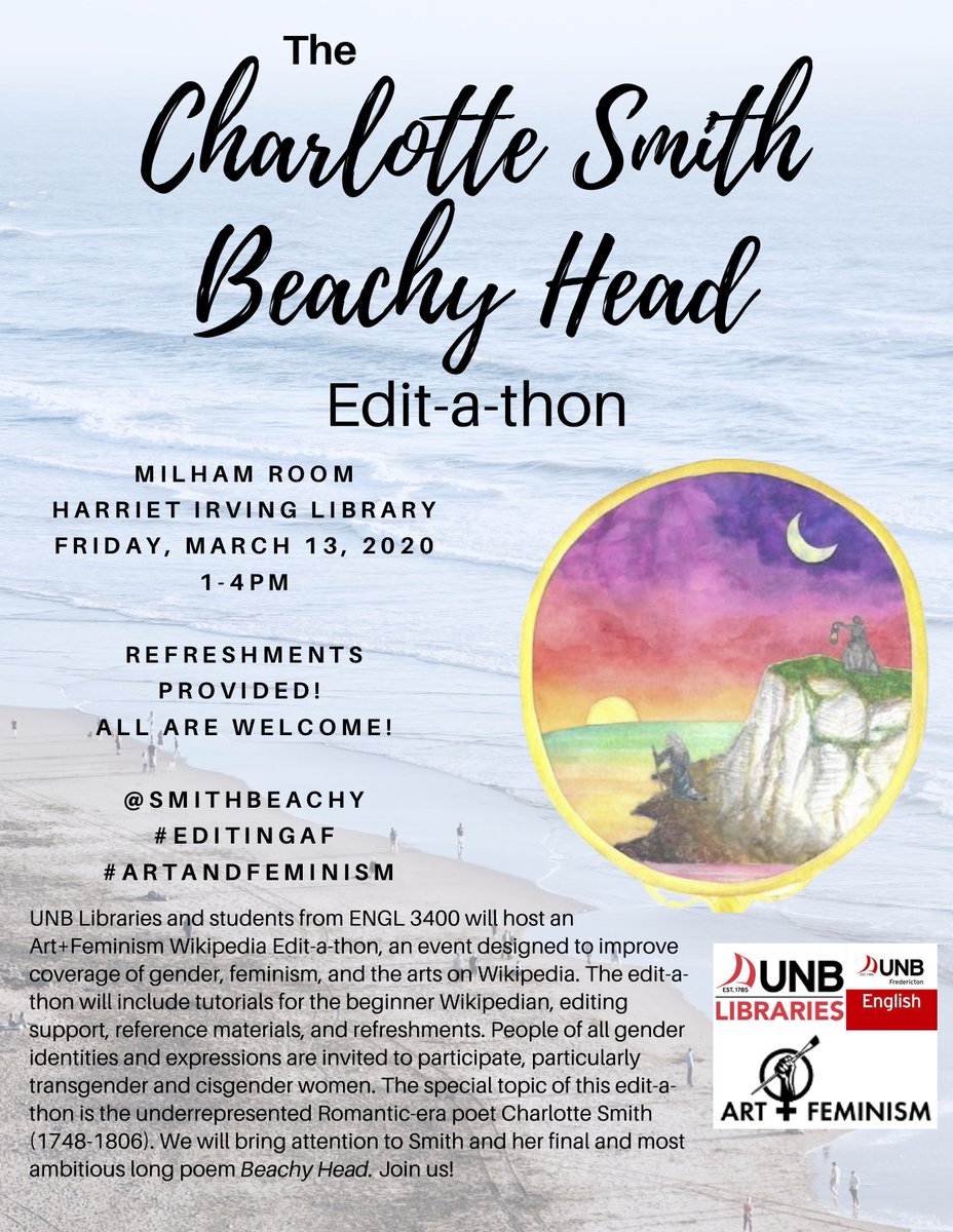 unb_englishdept's tweet photo. This Friday! #editingAF #artandfeminism https://t.co/YZJ7r4IaPP