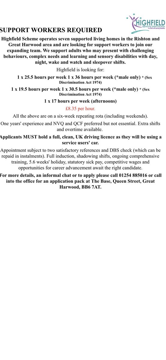 LtdScheme's tweet photo. Vacancies available see below https://t.co/Vl4hnX7gWy