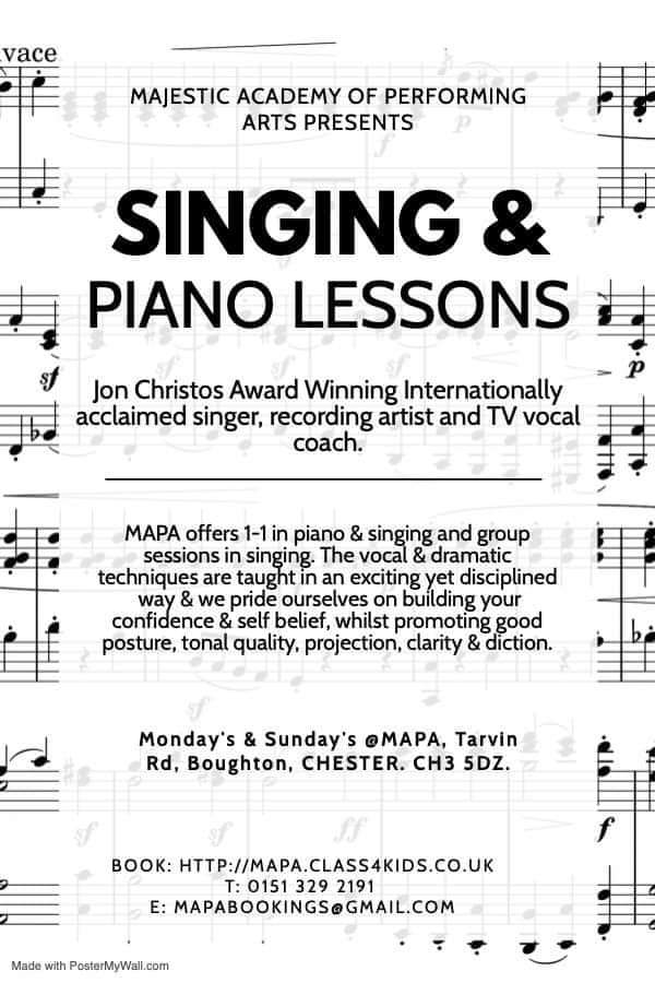 People in Chester and surrounding towns and cities please share and retweet for me. #singing #performingarts #musicaltheatre #education #chestertweets #voice #teaching