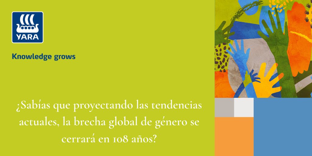 YaraIberian's tweet photo. 👩🌾 Eliminar la brecha de género en la #agricultura aumentaría la producción agrícola y reduciría la desnutrición en el mundo 🌍 #DíaDeLaMujer #OneYara #DíaInternacionalDeLaMujer https://t.co/2CpUFH8n0J