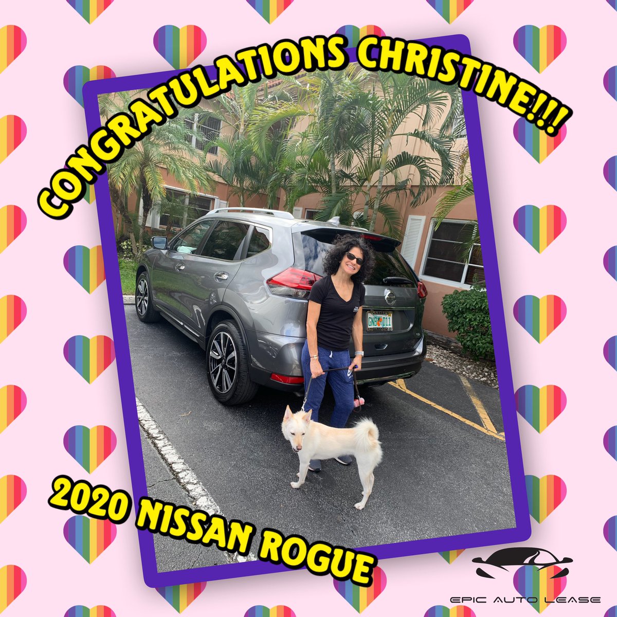 DavidEpicAuto's tweet image. Congrats to Christine &amp;amp; Luna on their new 2020 Nissan Rogue!!! Hope you enjoy many rides in your new suv Luna!! Thank you for trusting once again to find you the best deal on your new ride Christine!! Welcome back to the Epic Auto Family!!! ❤️🧡💛💚💙💜 #LBGTQ #epicauto #nissan