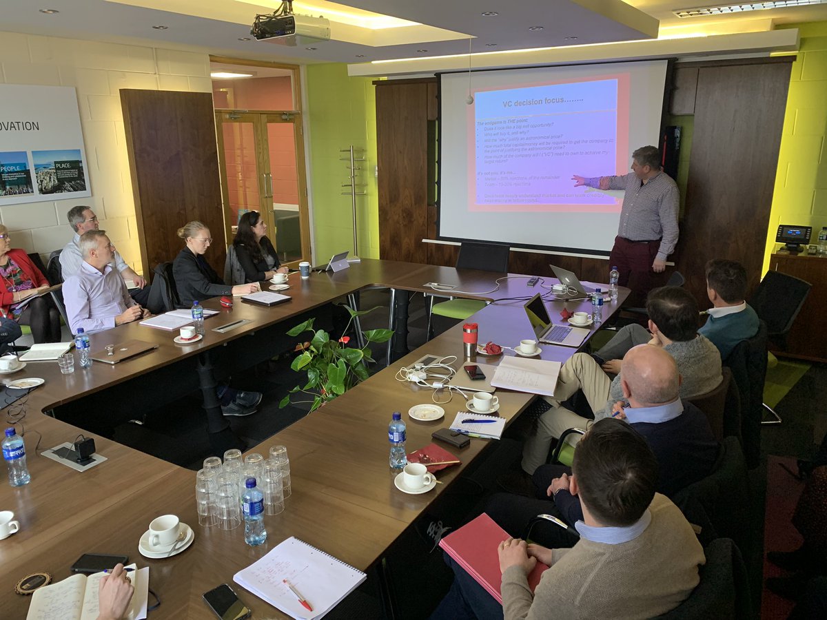 Galway_Innovate's tweet photo. Really positive and informative day here at our VC/Angel Seed Funding Workshop with @drewosullivan. The presentations and group case study workshop enabled our companies re-assess their financial strategies and their financial needs going forward #PurposePeoplePlace https://t.co/KM9zucbF9X