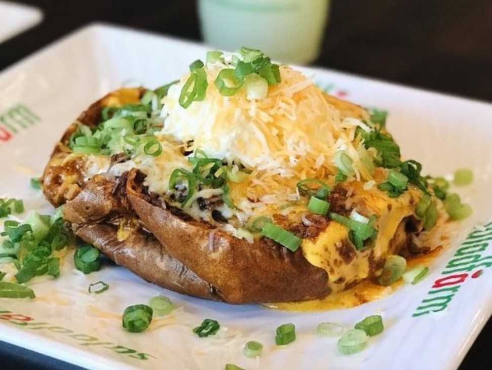 saladfarm's tweet photo. Have you tried our oven baked potato? It is to die for, especially with extra cheese! 🧀 https://t.co/igo7k7lnxS