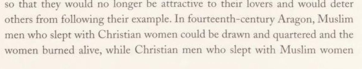 Sexual relations between muslim men & christian women led to the man being literally chopped up in pieces while the woman was burnt alive. the other way round was begrudgingly tolerated.