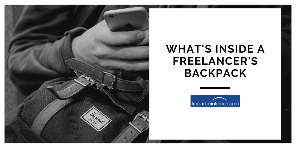 umbrellafrance's tweet photo. What’s inside a freelancer’s backpack? Here’s a peek … via The Register UK. https://t.co/tCuptLU34V #FreelanceinFrance #freelancenews #freelanceTips https://t.co/wjf8b2T39b