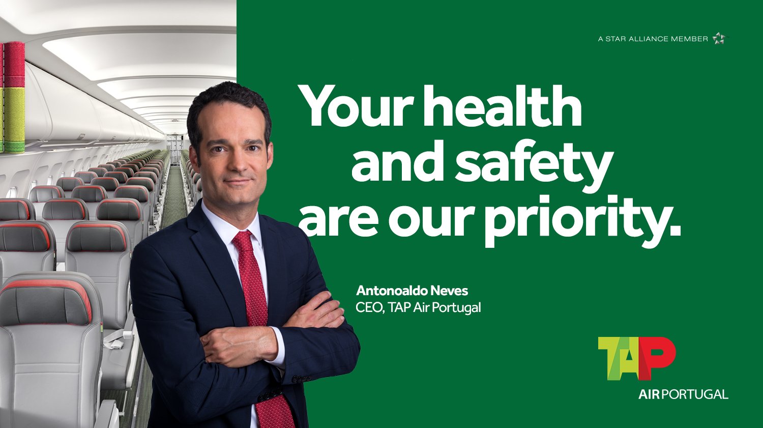 TAP Air Portugal on Twitter: "Since the beginning of the COVID-19 outbreak,  TAP has been taking measures to ensure the health and safety of all people.  Find out how we ensure you
