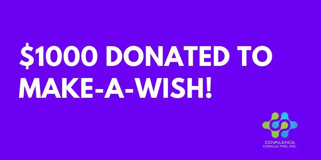 CovalenceInc's tweet photo. The @CovalenceInc team would like to thank all the great #ulticonnect attendees that visited our booth at Connections 2020! As a result of all your badge scans we are donating $1000 to Make-A-Wish! It was a pleasure to meet you all! #HCM https://t.co/oAp9rJxWZH https://t.co/jImd8HqfsJ