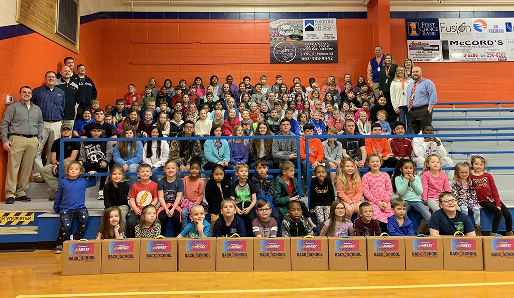 On February 19, we surprised 300 North Pontotoc students, ranging from Pre-K to 12th Grade, with new school supply kits! The donation of supplies, valued at $5,400, was made possible by partnering with Back 2 School America. 

Read the full article: furnituretoday.com/ft-bulletin-bo…
