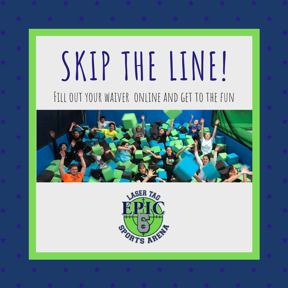 Epic6Fun's tweet photo. Wait no more! Fill out your waiver online to get to the action.
636-600-1890 | https://t.co/JLBiKcIE4L https://t.co/fLcYpoQwtf