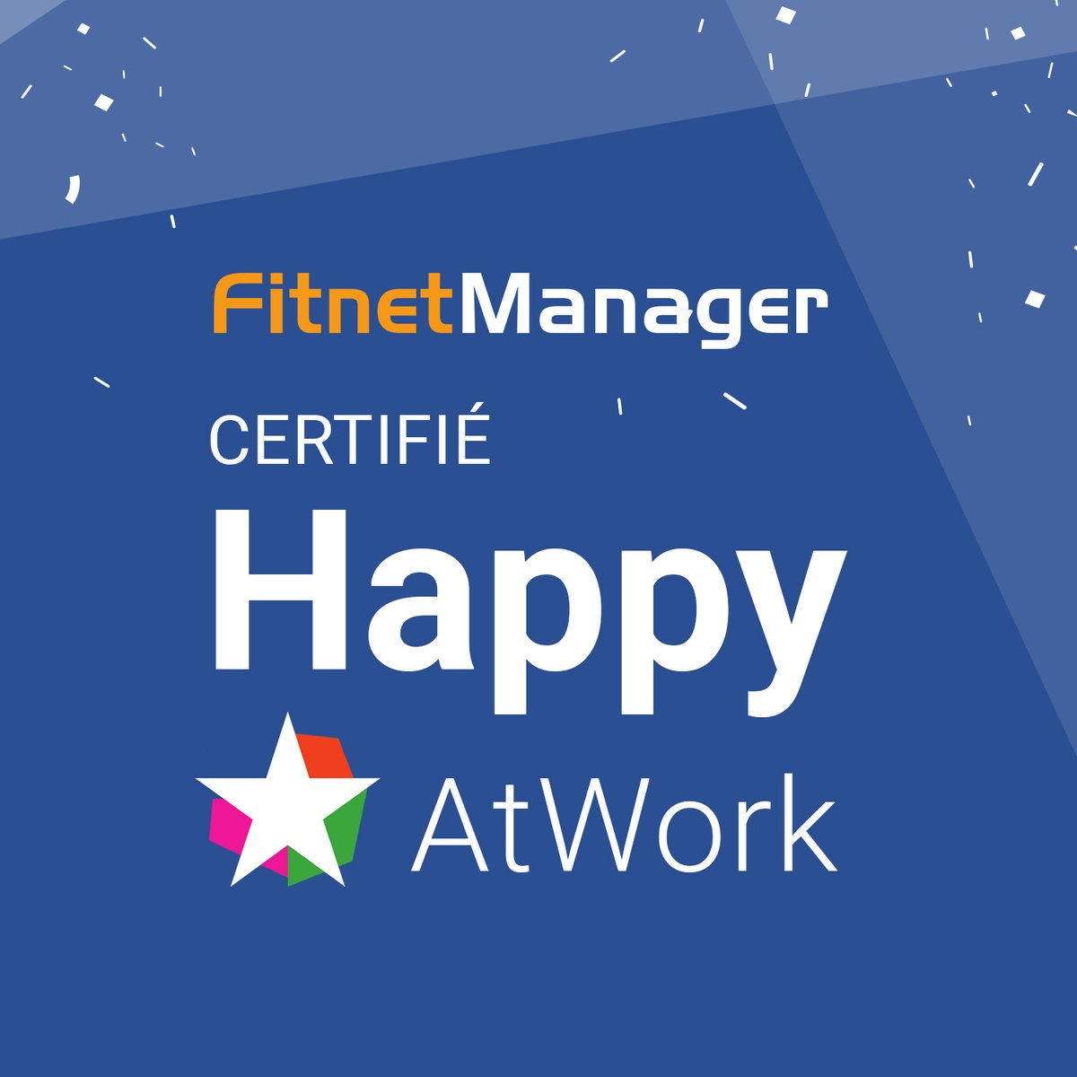 FitnetManager's tweet image. Nous sommes (très) fiers de vous annoncer notre labellisation HappyIndex®AtWork StartUp 2020 avec la note de 4,35/5 !
Chez Fitnet Manager, nous sommes "Happy At Work" !
@ChooseMyCompany

#ERP #Fitnet #FitnetManager #SaaS #happy #work #happyatwork