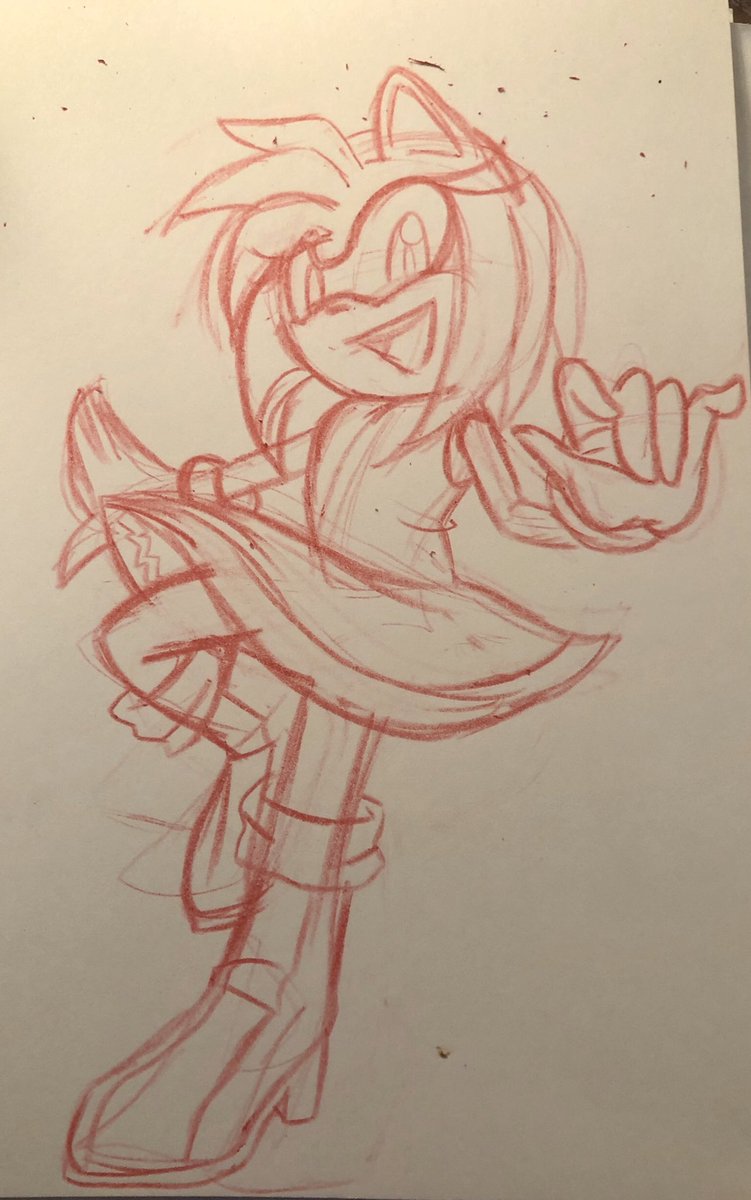 Nek0_VT's tweet photo. Here is a #progress #drawing of #amyrose :)
#SonictheHedgehog #sonicthehedgehogfanart #fanart #amyrosefanart #traditionalart #art #artist #progressdrawing https://t.co/08tjao1S9N