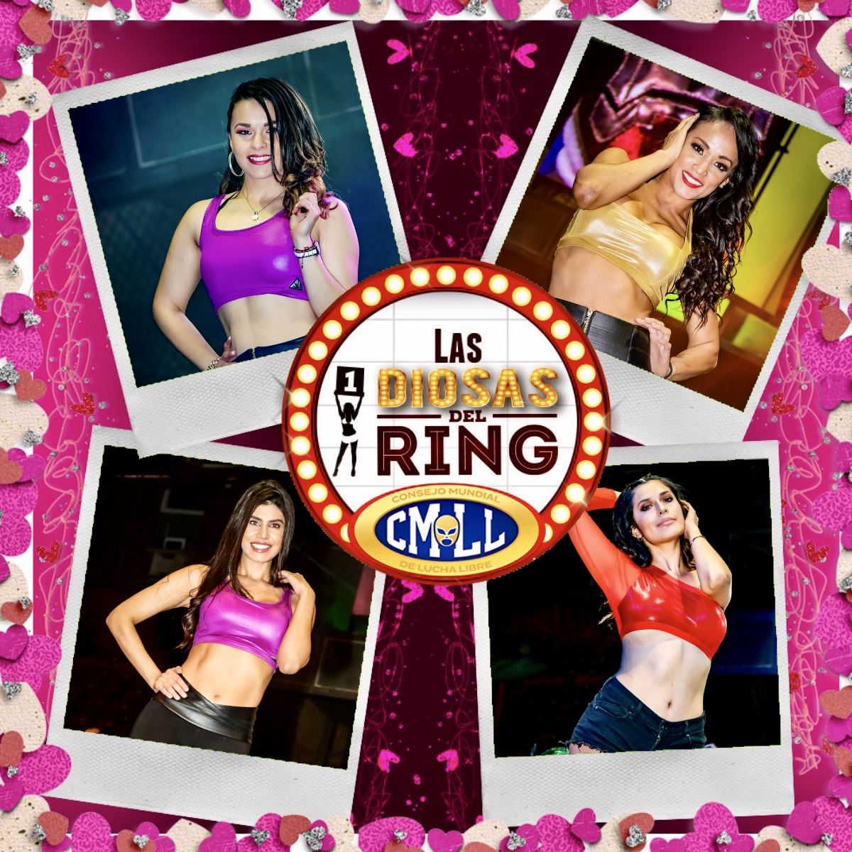CMLL_OFICIAL's tweet photo. 💞 💥💓💥💞💥 💞💥💓💥💞💥
Las Diosas del Ring que se presentan en la función de Hoy son:
💞💥💓💥💞💥 💞💥💓💥💞💥
💋 Sandra
💋 Chiara
💋 Yanireth
💋 Gaby Bau 

📍Arena México 
#NuevosValoresCMLL
📆 10 de Marzo ‘20
⌚ 7:30 p.m. https://t.co/iP1l2I7gKP