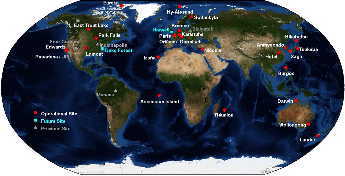 TCCON (@tccon_ftir) on Twitter photo The Total Carbon Column Observing Network (#TCCON): 27+ spectrometers in 16+ countries recording near-IR solar spectra since 2004. Aiming to quantify geographic patterns of #GHG emissions and uptake and provide satellite validation for #GOSAT, #OCO2/#OCO3, <a href="/TROPOMI/">TROPOMI</a>, and more! The Total Carbon Column Observing Network (#TCCON): 27+ spectrometers in 16+ countries recording near-IR solar spectra since 2004. Aiming to quantify geographic patterns of #GHG emissions and uptake and provide satellite validation for #GOSAT, #OCO2/#OCO3, <a href="/TROPOMI/">TROPOMI</a>, and more!