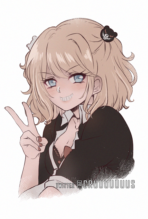 江ノ島盾子 「short hair Junko ✂️✂️ 」|Criis-chan 🌸のイラスト