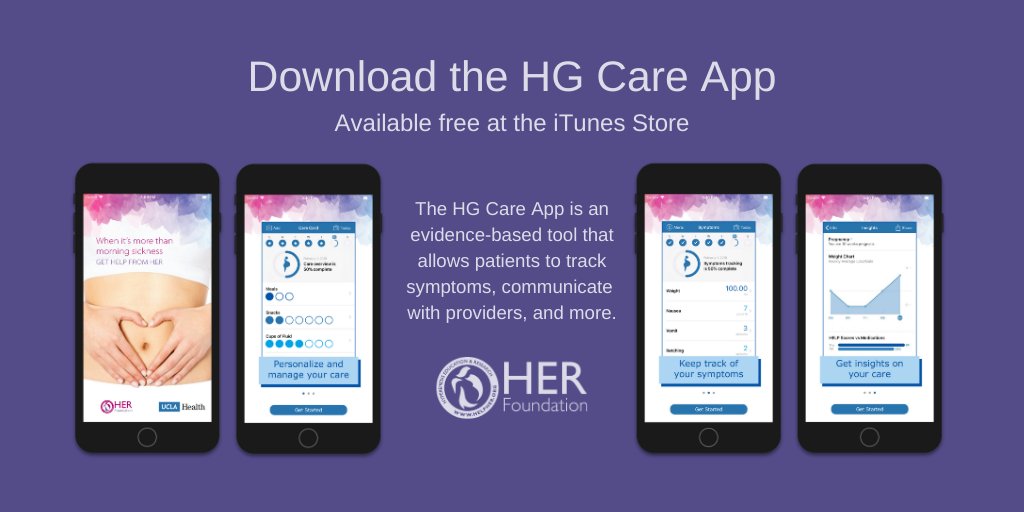 HGmoms's tweet photo. HG patients want to be believed and heard. Our free HG Care App, created in collaboration with @UCLAHealth, is an evidence-based tool intended to further that goal. #Patients can track symptoms, #communicate with providers, & more. Download: https://t.co/ycIKYvJnXL. #hypermesis https://t.co/toVVafty23