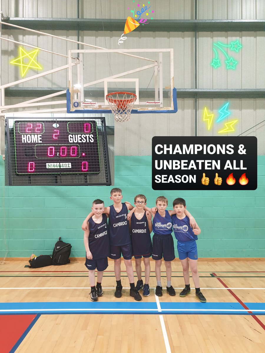 WoodburnMr_cps's tweet photo. Final game of the season, terrific way to finish our first year in the school basketball league. Champions, unbeaten and a 100% win record. Amazing to watch the children develop in confidence and the bond they have on the court. #TeamCambridge #Champions https://t.co/qgOeBxZcjP