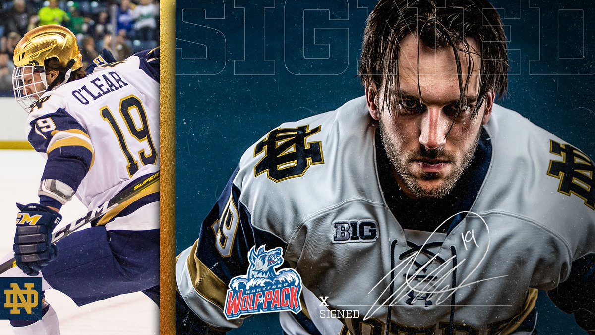 ☘️🖋

Congratulations to Mike O'Leary on signing an entry-level deal with the <a href="/WolfPackAHL/">Wolf Pack is Two Words</a>!

#GoIrish