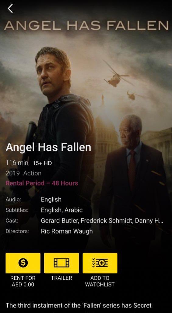 BroadcastProME's tweet photo. OMG! #uae folks! Something free from @etisalat and without a catch! Unbelievable! But this is! Register into https://t.co/0dvIuKq0JW and watch FREE! #FREE😍#angelhasfallen #OTT #MENAstreaming https://t.co/ADEtu59T4i
