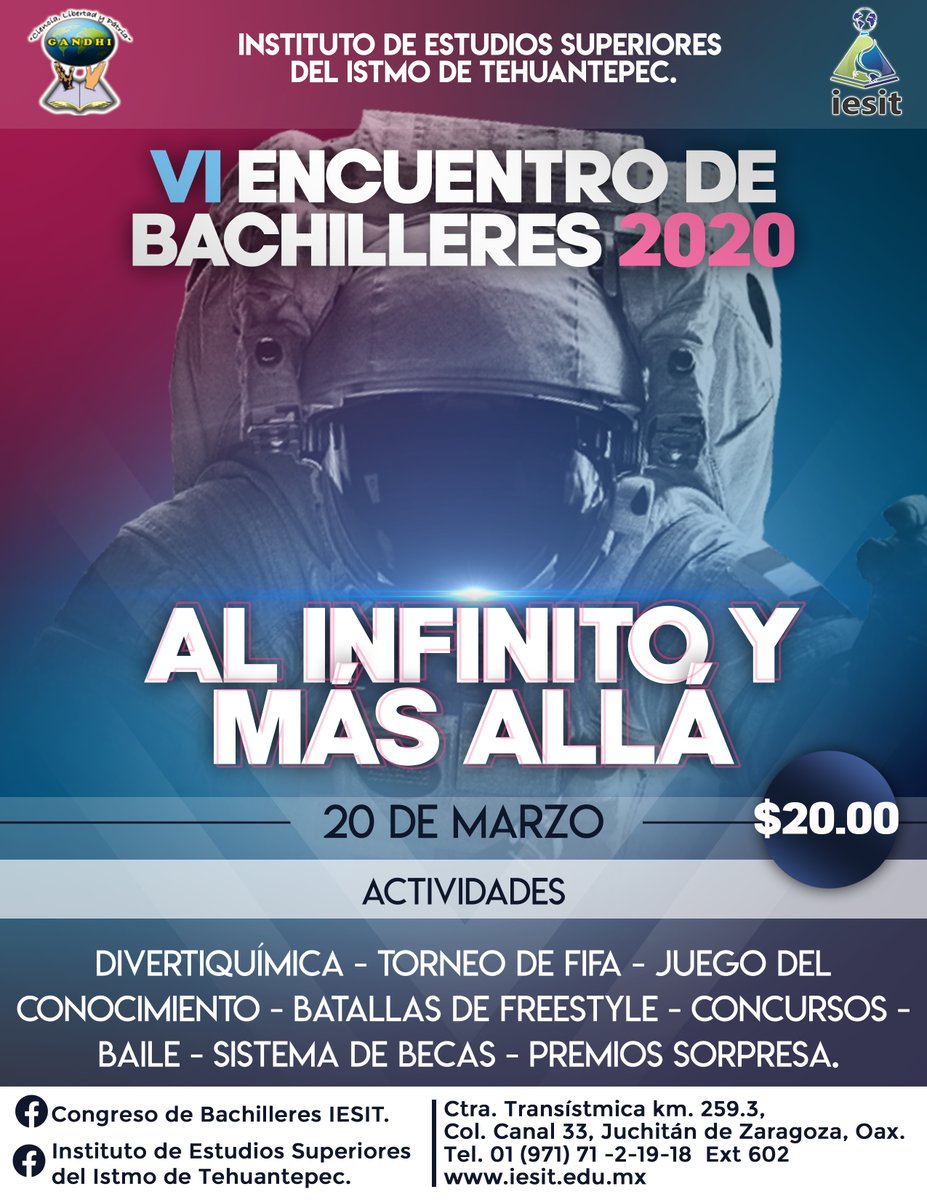 iesit_istmo's tweet photo. ¡NO FALTES A ESTE MAGNO EVENTO! #IESIT https://t.co/jtI91Di9tl