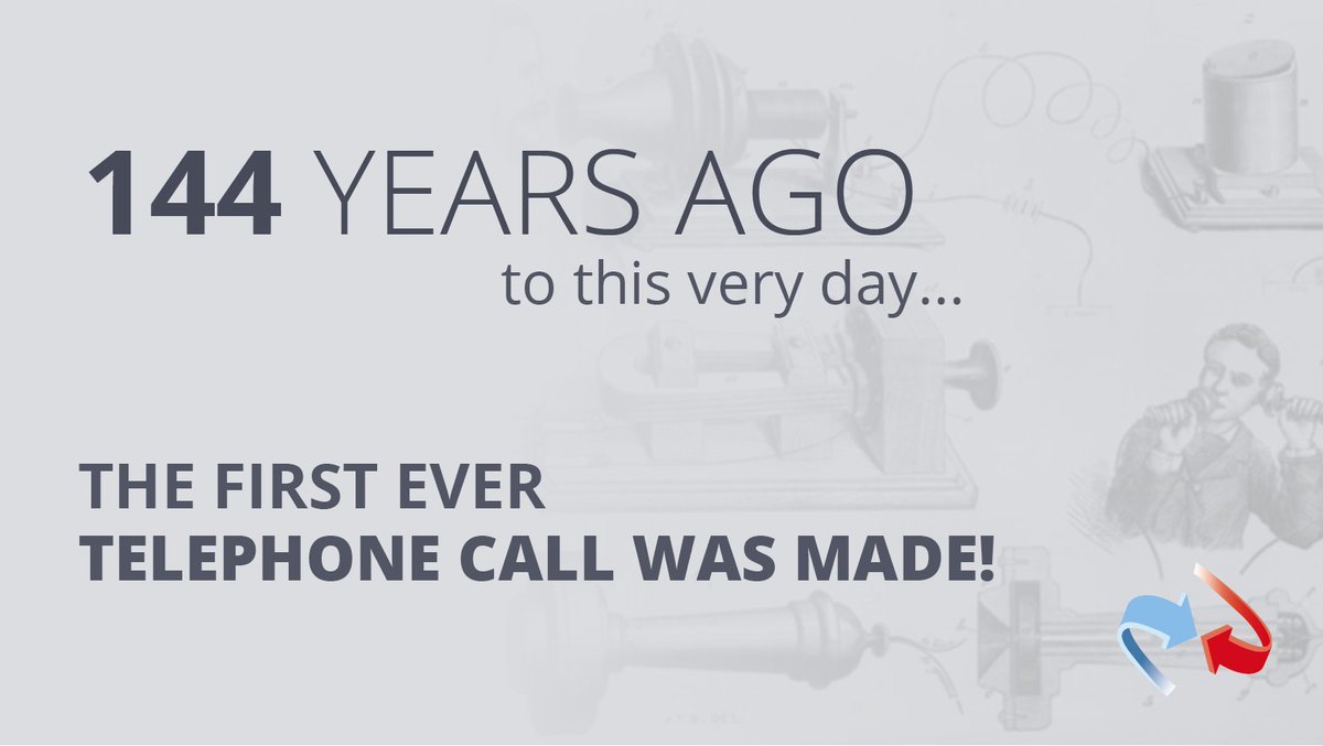 The first telephone call was made on March 10th, 1876 by Alexander Graham Bell. Bell demonstrated his ability to “talk with electricity” by transmitting a call to his assistant, Thomas Watson. 

#telecoms #technology #telecommunications #firstever