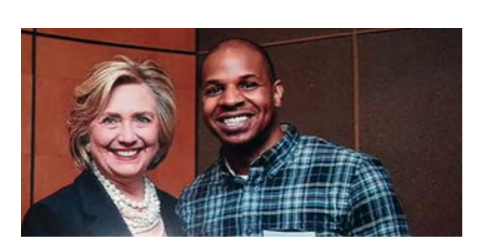 But what makes Sanders' unique is that the people who attack him in the most vile ways are signal boosted or even friends w/ powerful people in politics & media who attack Sanders' bros. For instance, here's a photo of now-banned Mr. Dane with Hillary & a letter she wrote (12/?)