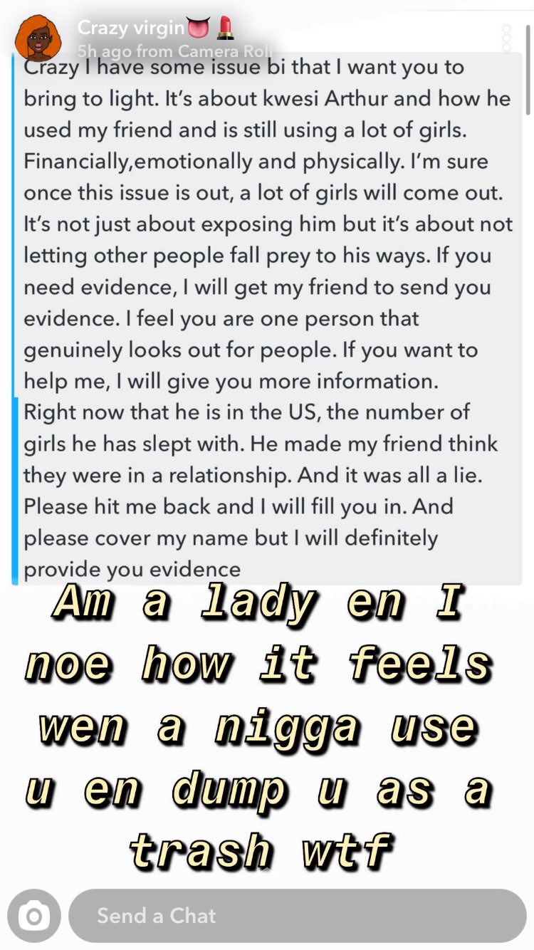 Kwesi Arthur accused of using and dumping girls; Lady threatens to drop more evidence