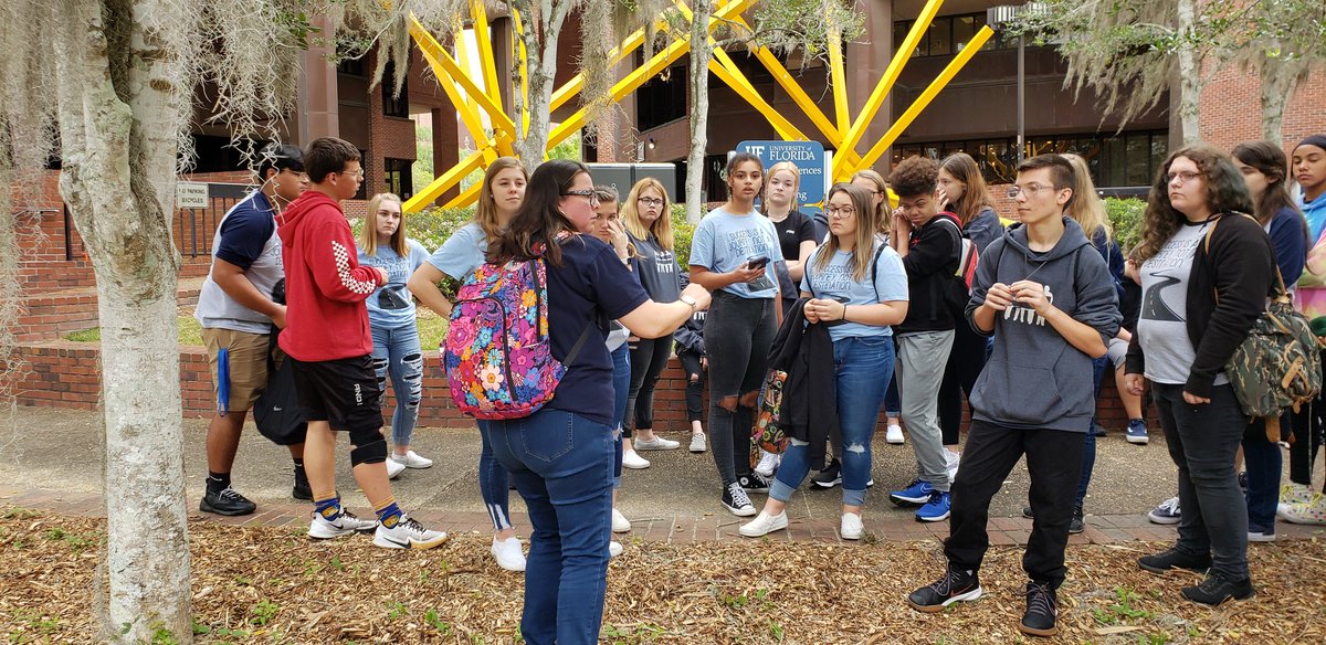itsanavidthing's tweet photo. 8th grade Citrus Springs Middle School AVID touring Uf. Great Day! Thanks to Katie Manning and Melony Siegendorf for hosting our guided tour. https://t.co/kLRFqf6yv6