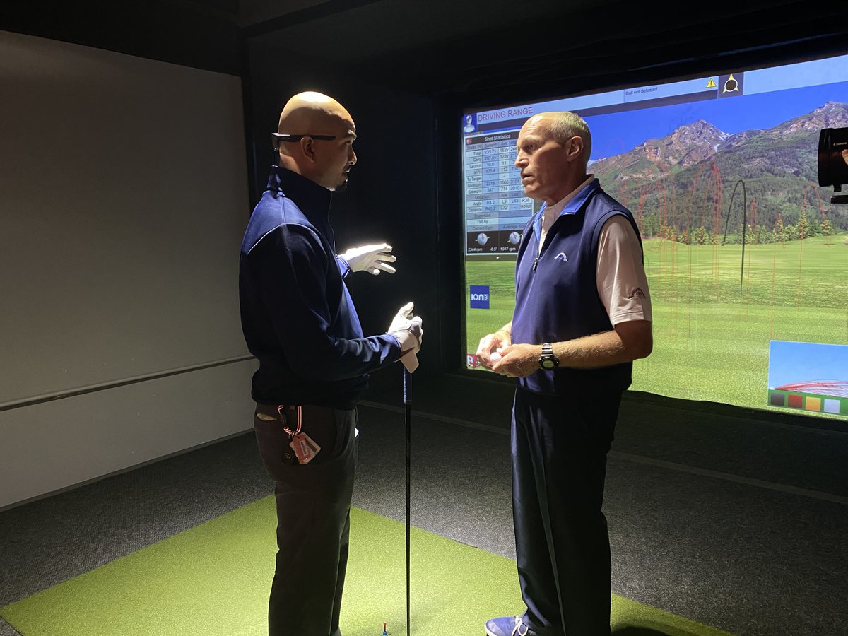 MetropolitanPGA's tweet photo. Here at @fiveirongolf Flatiron Location for our Met PGA HOPE WINTERFEST! Thank you to Five Iron for hosting us. We are excited for our veterans to be able to test out the #fullswingsimulators before the Northport VA receives one from the @JordanSpieth Fam Foundation! #metpgahope https://t.co/Z1QNzYbbK1