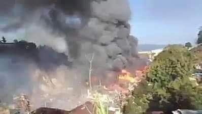 ROZubair7's tweet photo. #BreakingNews: Today evening Burmese military dropped heavy weapons using helicopter at Deilfara village of #Mambra, killing 3 Rohingya, &amp; critically injuring another Rohingya who is believed to be dying soon due to the lack of immediate treatment. https://t.co/ztchRW1Aw4