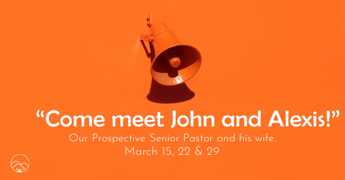 Call Schedule for Senior Pastor
John &amp; Alexis Hunn

PREACHING SCHEDULE
March 15, 22 and 29 with a church vote on March 29
Visit our website for the full schedule and bio.
firstbaptistlc.org