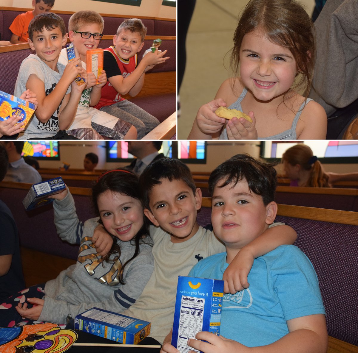 Having a blast at our Family Megillah Reading with Purim skits and of course hamentashen!