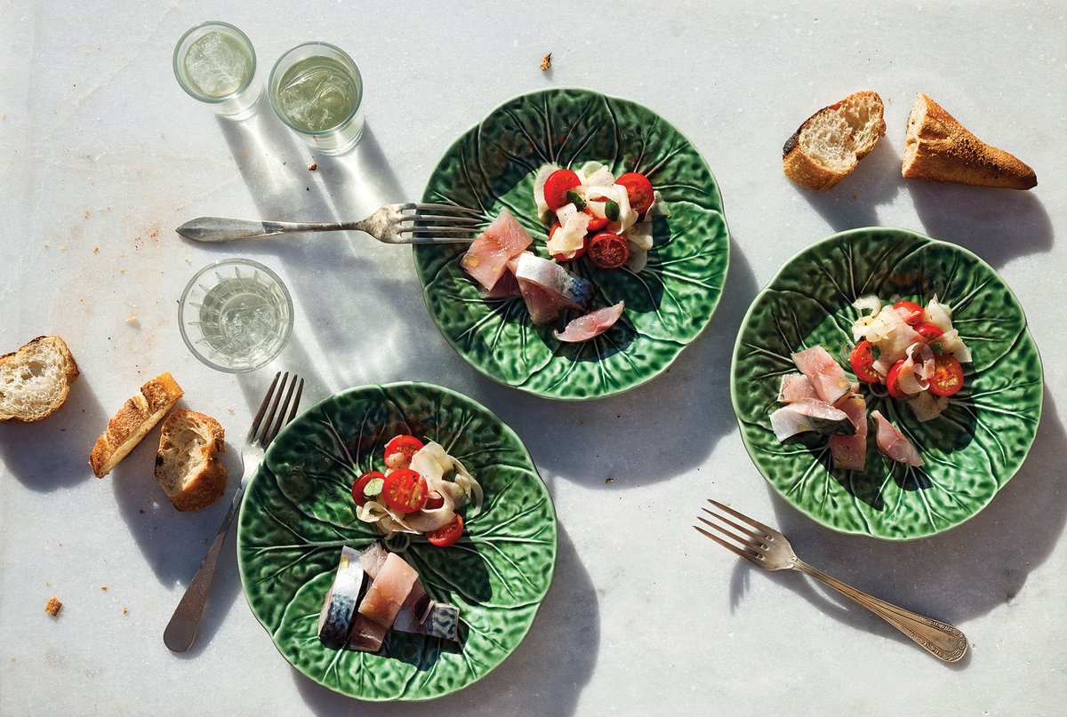 Cured Mackerel with Tomatoes and Fennel in Put A Egg On It 16, from <a href="/NunoViajante/">Nuno Mendes</a>'s book "My Lisbon: A Cookbook from Portugal's City of Light," available from <a href="/TenSpeedPress/">Ten Speed Press</a>. Get Put A Egg On It Here putaeggonit.com/shop/put-a-egg…