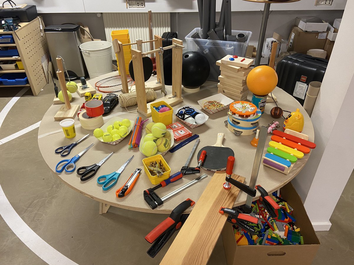 Here’s our materials table for chain reaction. #LEGOIdea2020 #CreativityMatters