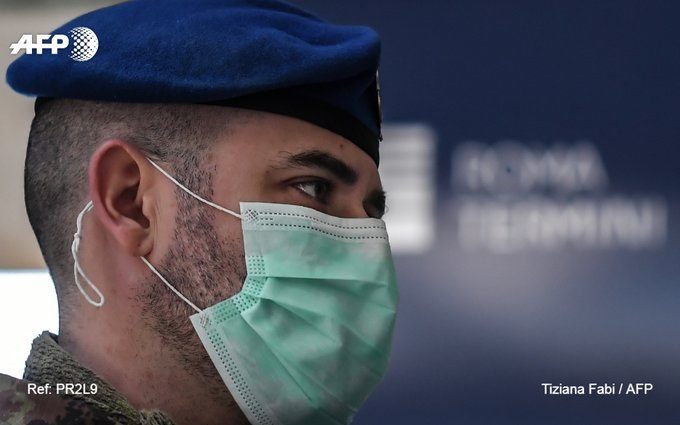 #ULTIMAHORA El coronavirus provoca 168 nuevos muertos en Italia, un récord en 24 horas (oficial). Vía <a href="/AFPespanol/">Agence France-Presse</a>